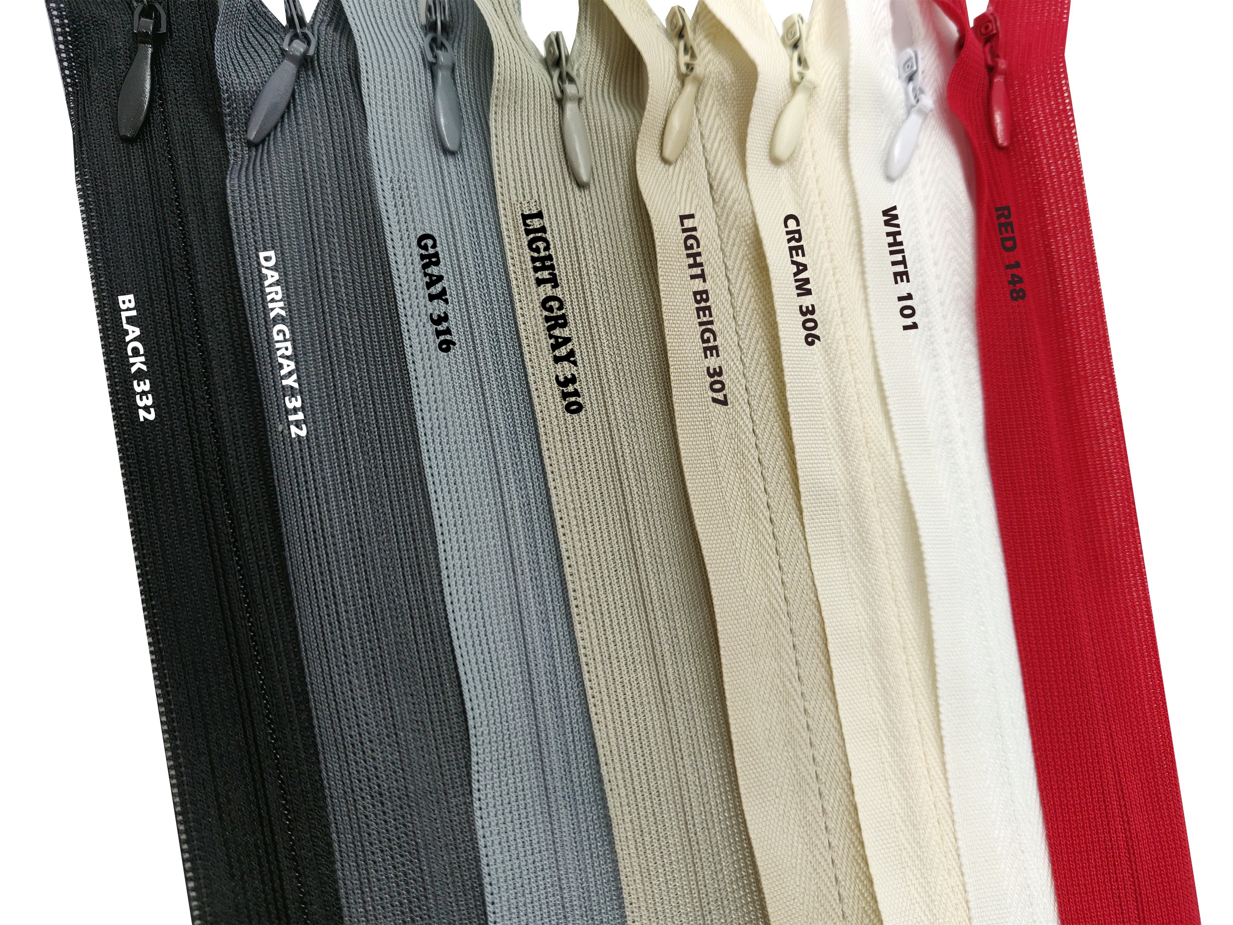 Invisible Zip Red Closed End 3 Dev Zip and Bobs