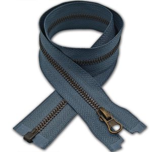 Grey Metal Zip Open-End Size #5