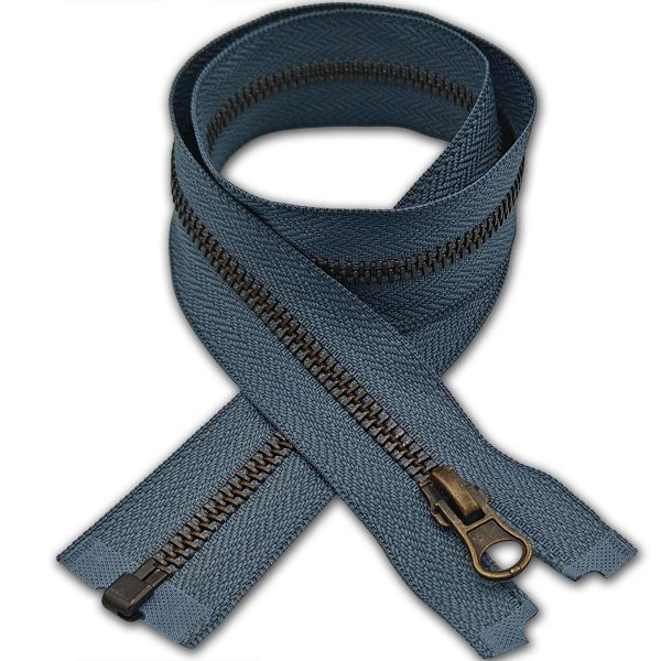 Grey Metal Zip Open-End Size #5