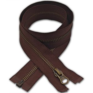 Brown Metal Zip Open-End Size #5