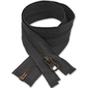 Dark Grey Metal Zip Open-End Size #5