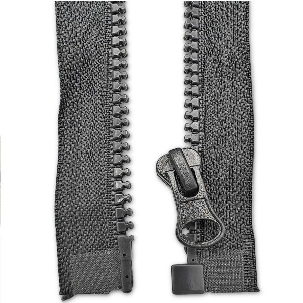 Dark Grey Resin Zip Open Bottom