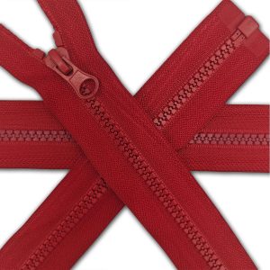 Dark Red Chunky Zip