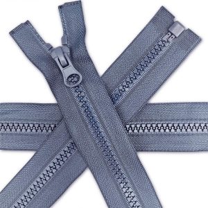 Grey Chunky Zip