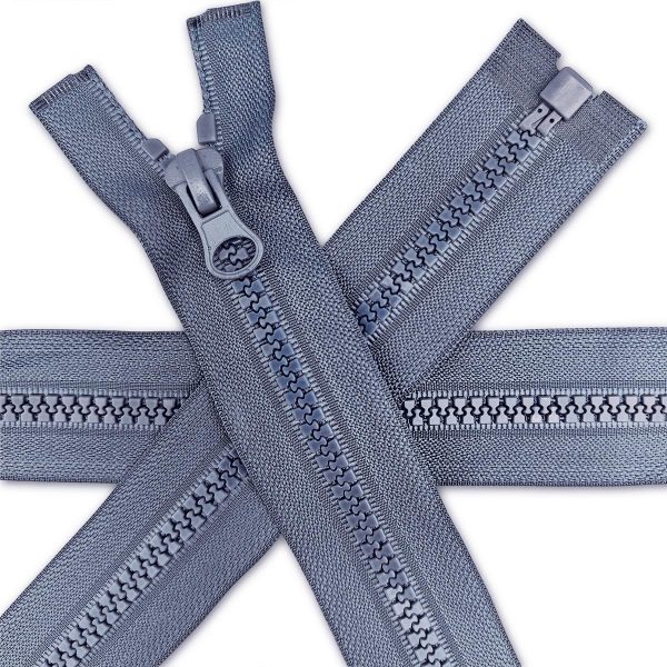 Grey Chunky Zip