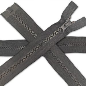 Open-End Dark Grey Chunky Zip