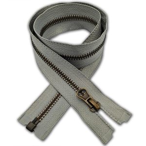 Silver Metal Zip Open-End Size #5