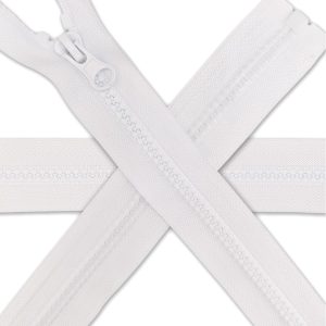 White Resin Zip