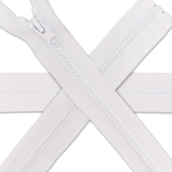 White Resin Zip